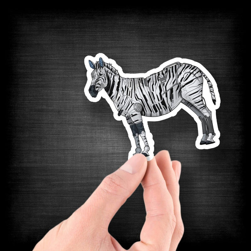 Zebra Robot - Vinyl Sticker - Dan Pearce Sticker Shop